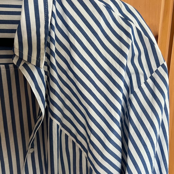 NWOT Express Bodyfriend Striped Button Down Shirt - Picture 2 of 7